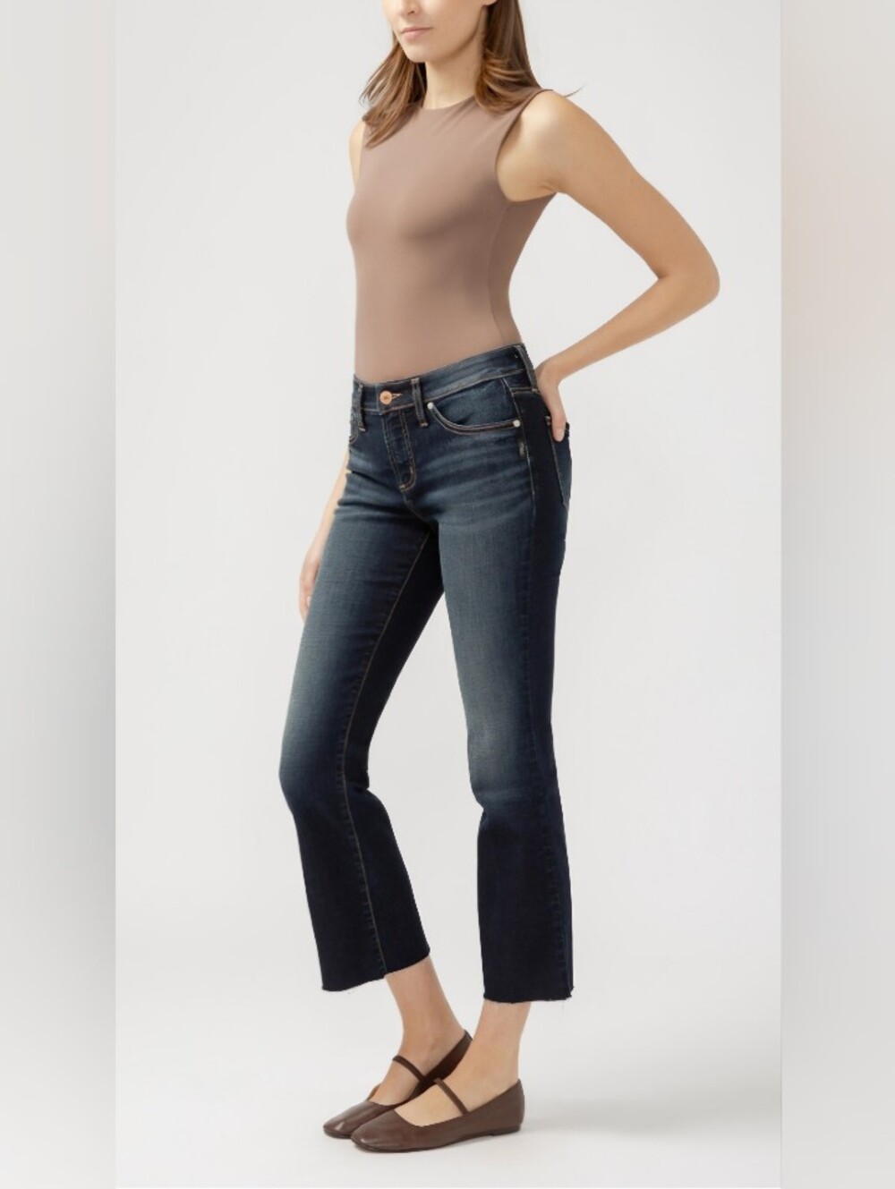 Silver Jeans Co. Suki Mid Rise Kick Flare Luxe Stretch Jeans